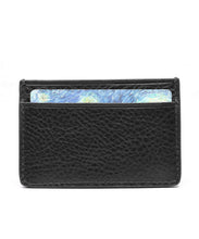 Load image into Gallery viewer, Lotuff Black Leather Credit Card Wallet