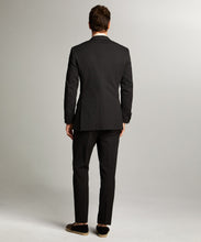 Load image into Gallery viewer, Sutton Peak Lapel Tuxedo in Italian Black Seersucker