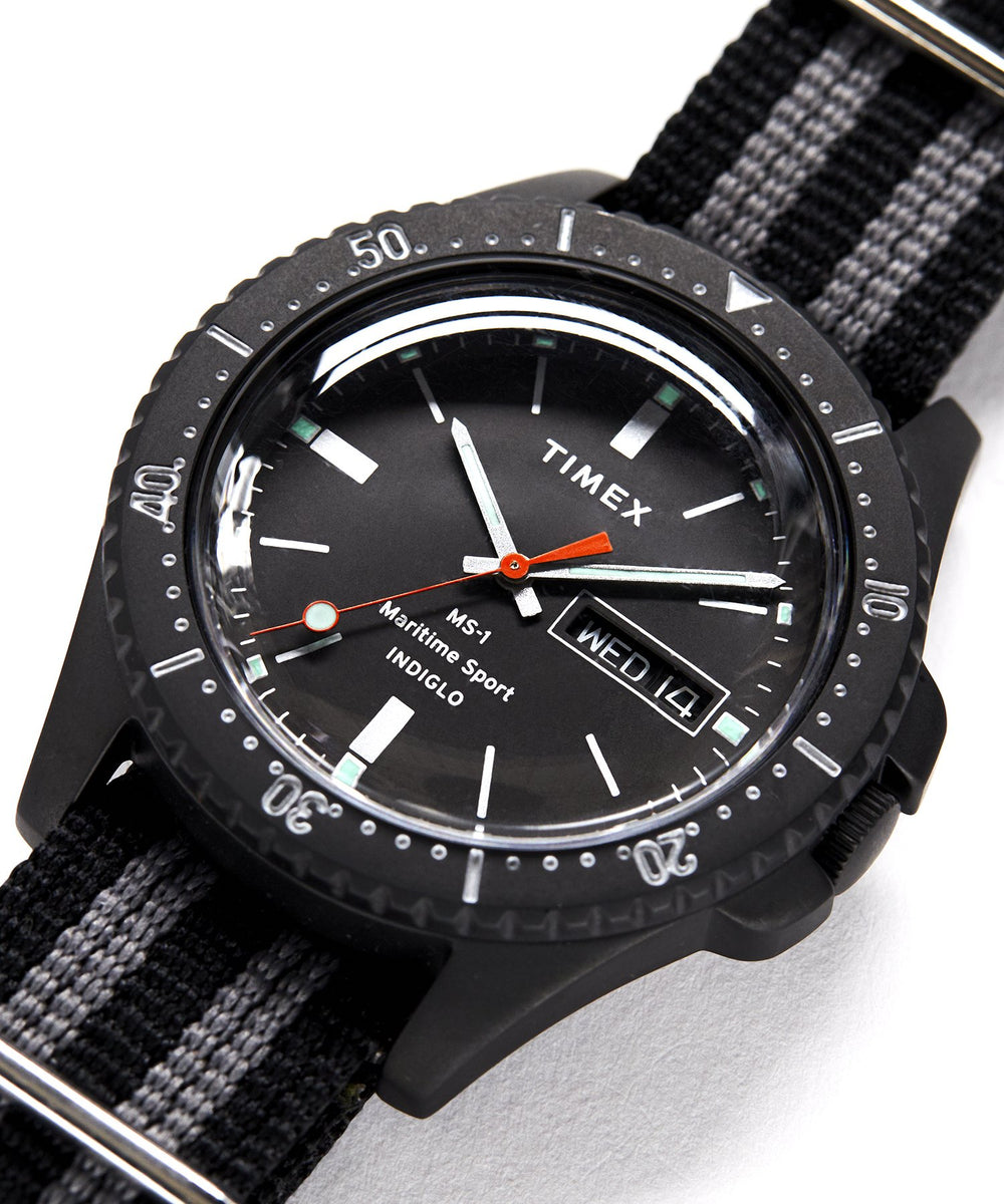 Timex Todd Snyder Maritime Sport MS1 Watch in Black 41mm