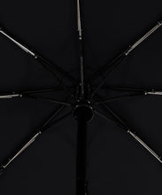 Load image into Gallery viewer, London Undercover Auto-Compact Umbrella in Black with Neon Strap
