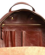 Load image into Gallery viewer, Lotuff Chestnut Leather Backpack
