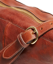 Load image into Gallery viewer, Il Bisonte Cowhide Travel Bag in Brown
