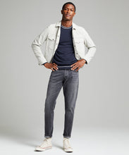 Load image into Gallery viewer, Italian Suede Snap Dylan Jacket in Stone
