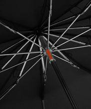 Load image into Gallery viewer, London Undercover Black Telescopic Foldable Umbrella with Wahngee Handle
