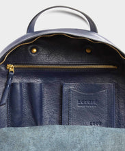 Load image into Gallery viewer, Lotuff Indigo Leather Backpack
