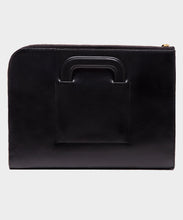 Load image into Gallery viewer, Ettinger Bakerloo Portfolio Case in Black Leather
