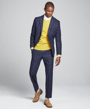 Load image into Gallery viewer, Wool Windowpane Sutton Suit in Navy
