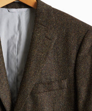 Load image into Gallery viewer, Wool Cashmere Herringbone Sutton Suit in Olive
