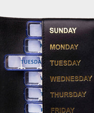 Load image into Gallery viewer, Ettinger Weekly Pill Case in Black
